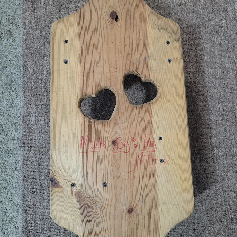 Rustic Wooden Heart Bathroom Organizer/Wall Decor